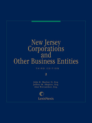 cover image of New Jersey Corporations and Other Business Entities